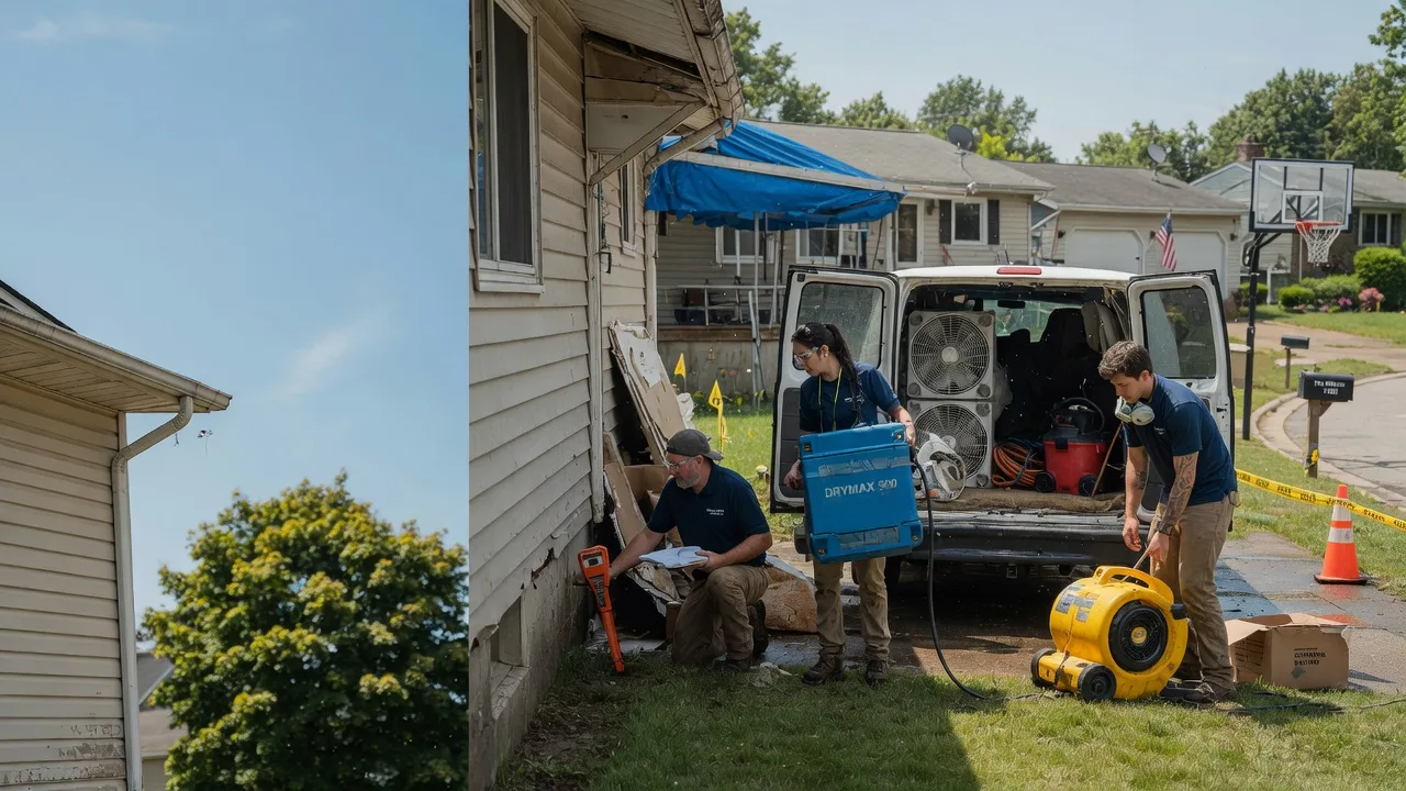 Ceiling Leak Cleanup in Utica, OH near me